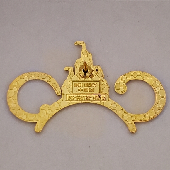 Disney Pin Trading Grand Opening Shanghai Castle Mickey Ears Crown Collection - Picture 2 of 3